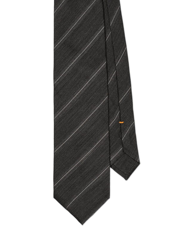 Grey and Silver Stripe Tie