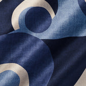 Tonal Circular Geometric Pocket Square