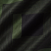Square Geometric Green Pocket Square