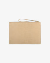 Small Croc Embossed Nubuck Pouch