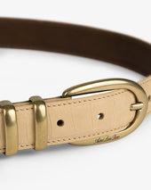 Croc-Embossed Nubuck Belt