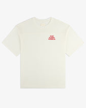 Pointelle Stacked Logo Tee