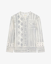Long Sleeve Mesh Tapestry Tee