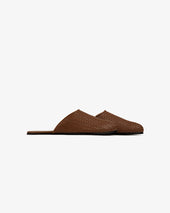 Leather Raffia Mule