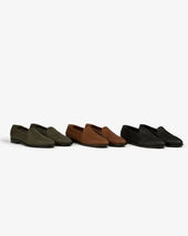 Leather Raffia Loafer