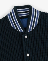 Reversible Knit Bomber Jacket