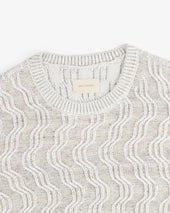 Linen Blend Cable Knit Sweater