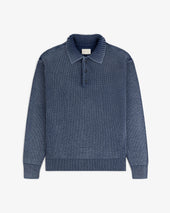 Stone Washed Knit Polo