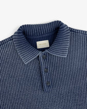 Stone Washed Knit Polo