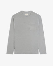 Long-Sleeve Knit Pocket Tee