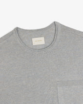 Long-Sleeve Knit Pocket Tee
