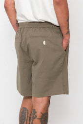 Relaxed Assembly Short Dark Seersucker