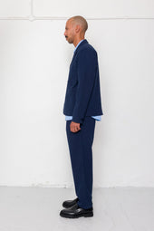 Wide Fit Blazer Textured Cotton