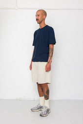 Relaxed Assembly Short Natural Linen Cotton Canvas