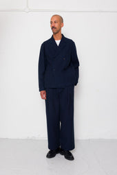 Easy Fit Trouser Deep Herringbone