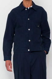 Trucker Jacket Deep Herringbone