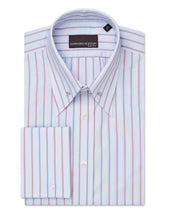 And Red Stripe Pin Collar Shirt