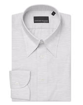 Grey Melange Hidden Button Down Collar Shirt