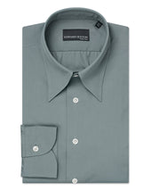 Aqua Hidden Button Down Collar Shirt