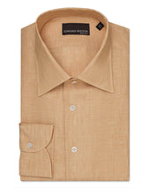 Ochre Linen Relaxed Fit Shirt