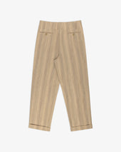 Double Pleated Safari Suit Trouser