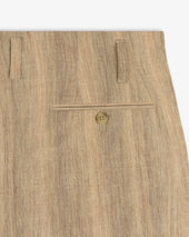 Double Pleated Safari Suit Trouser