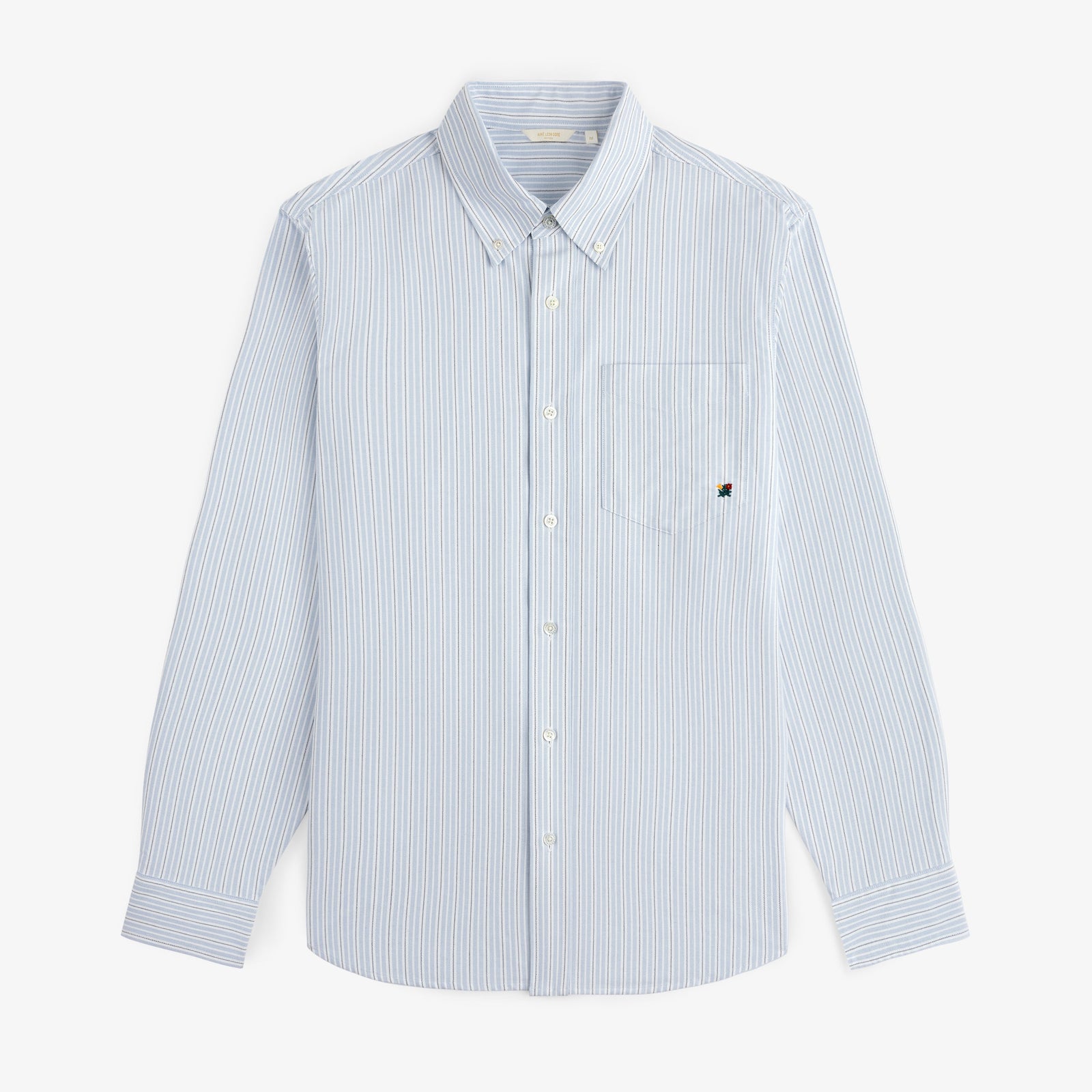 Yarn Dyed Striped Crest Shirt
