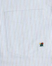 Yarn Dyed Striped Crest Shirt
