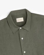 Long-Sleeve Linen Shirt