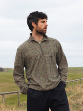 Aberfeldy Windbreaker In Green Multi Check Jersey