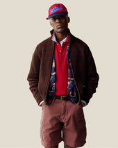Multi Color Knit Track Sweater