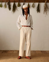 Double Pleated Pinstripe Suit Trouser