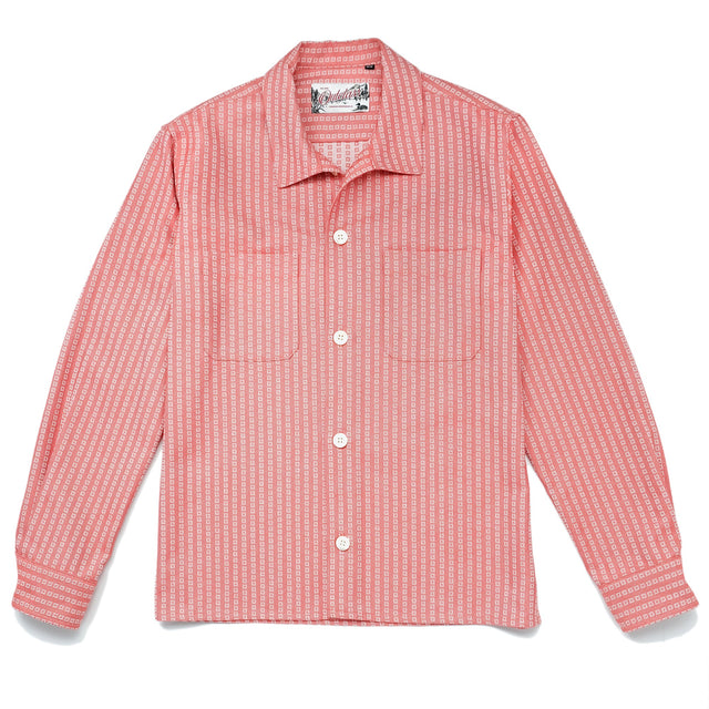 Salmon Jacquard Denim Club Shirt