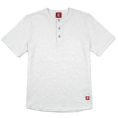 White Slub Henley