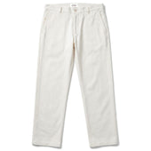 White Herringbone Engineer Pant