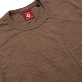 Mocha Slub Pocket T Shirt