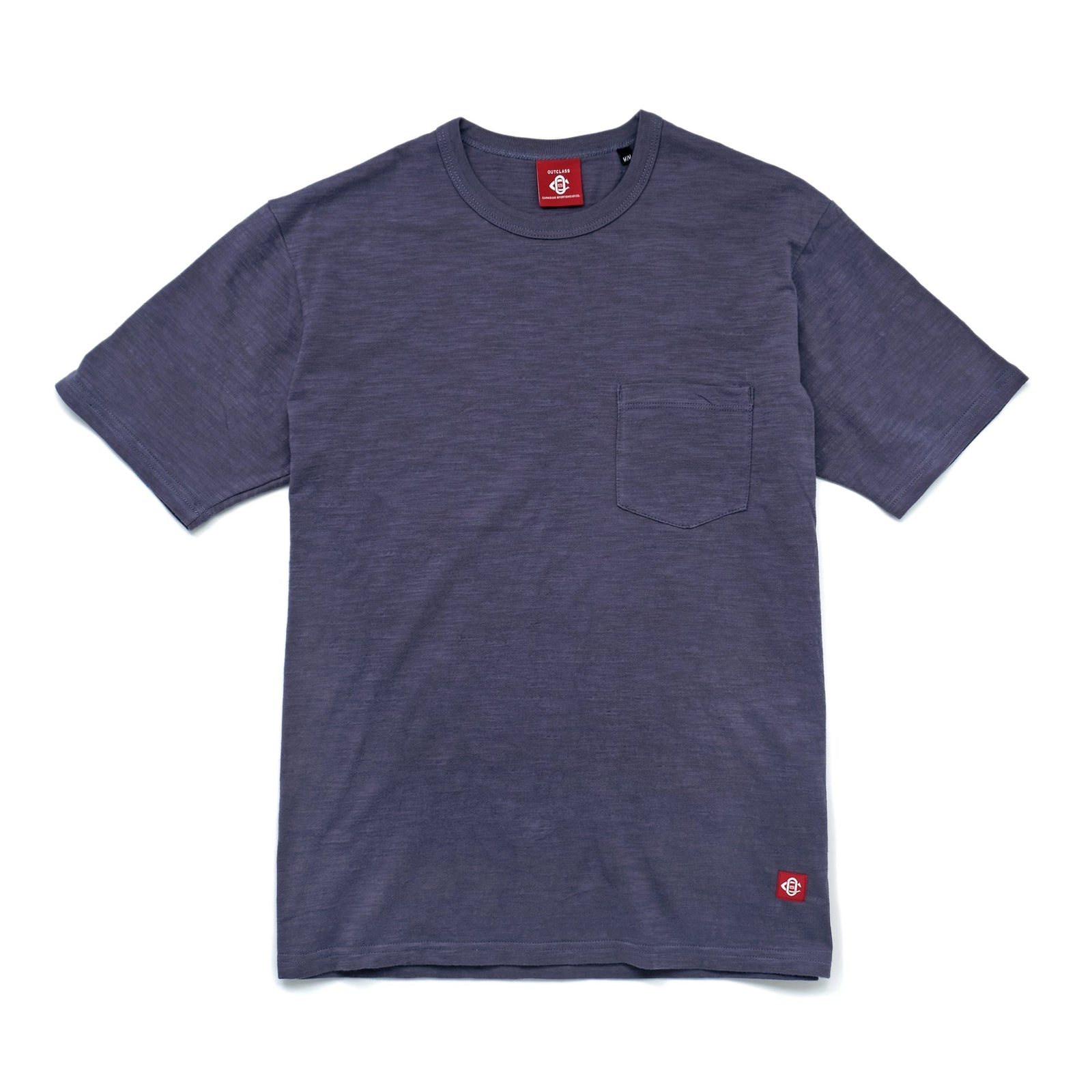 Violet Slub Pocket T Shirt