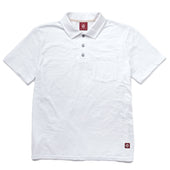 White Slub Polo