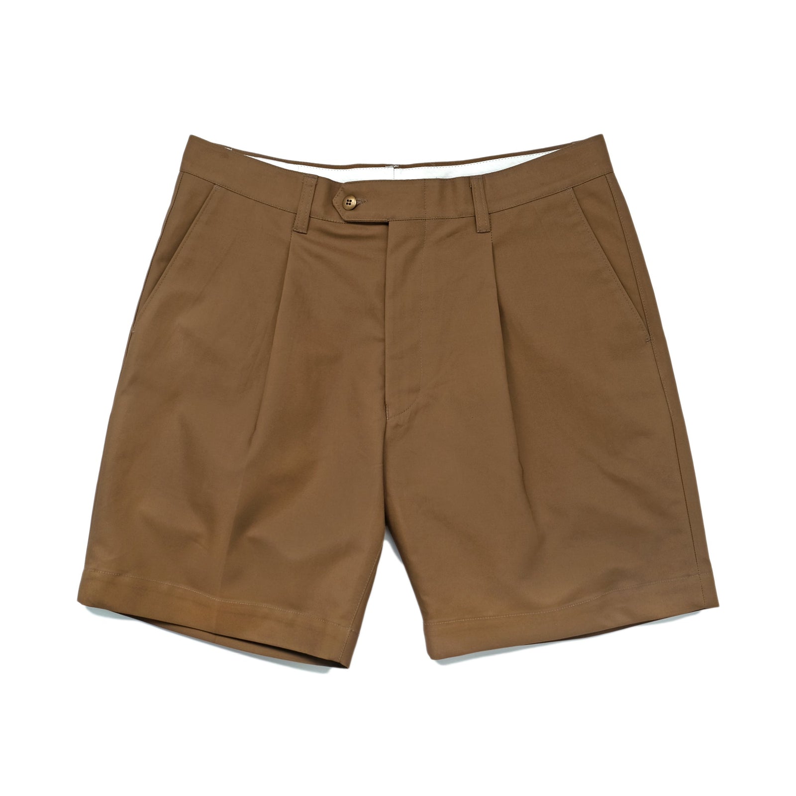 Clay Sateen Pleated Short