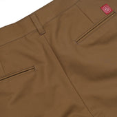 Clay Sateen Pleated Short