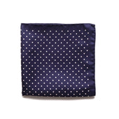 Navy Polka Dot Pocket Square