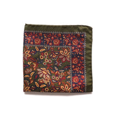 Olive Floral Pocket Square