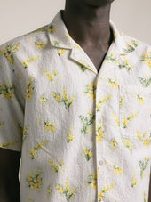 Crammond Shirt In Gorse Print Cotton