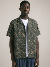 Crammond Shirt In Landscape Print Cotton