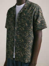 Crammond Shirt In Landscape Print Cotton