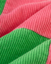 Pink Green Patchwork Corduroy Pant