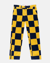 Yellow Patchwork Corduroy Pant