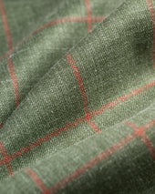 Made In Canada Green Windowpane Wool Silk Sport Coat