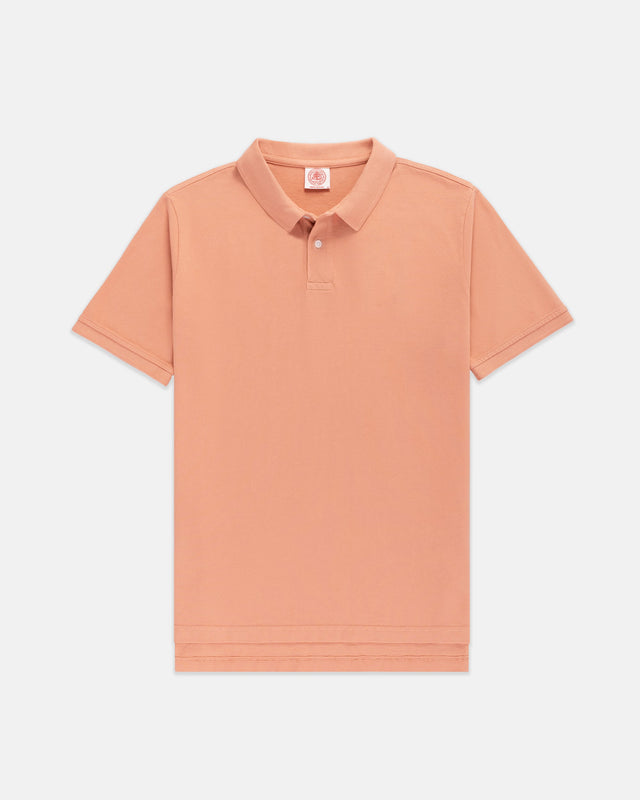 Breton Red Cotton Pique Polo