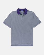 Short Sleeve Stripe Polo Light Green Light Blue